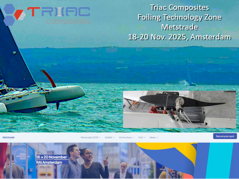 Triac Composites to Showcase World-Class Foiling and Lightweight Boatbuilding Expertise at METSTRADE 2025