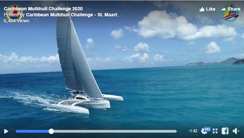 Rapido 60 shines in promo video for Caribbean Multihull Challenge 2020