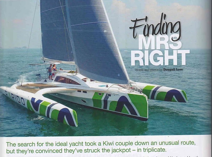 “Finding Mrs Right” as Romanza prepares for two regattas in Australia