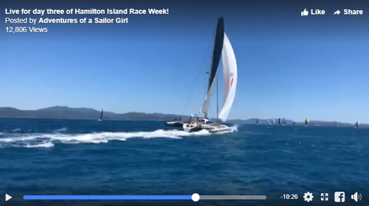Video: Live footage of Romanza at Hamilton Island Race Week