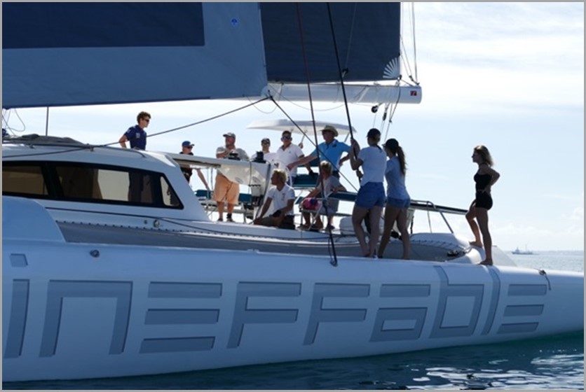 Steve Bourne is making his Ineffable Rapido 60 available for charter.