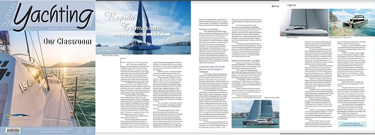 SEA Yachting's article on Rapido Trimarans and Rapido Catamarans.