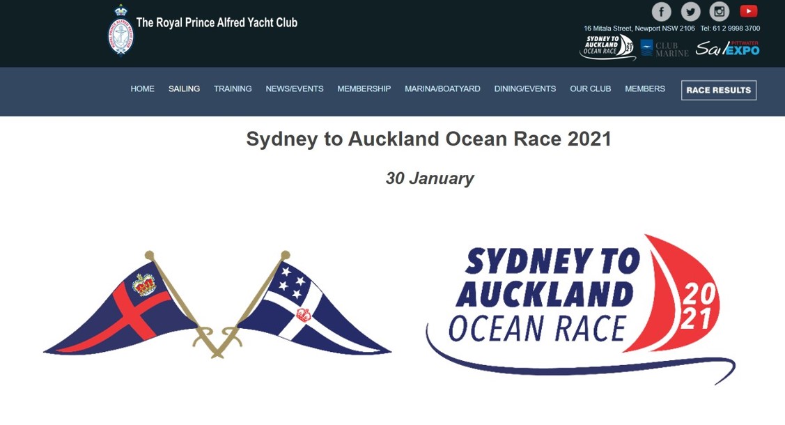 Sydney to Auckland Ocean Race 2021 (30 January)