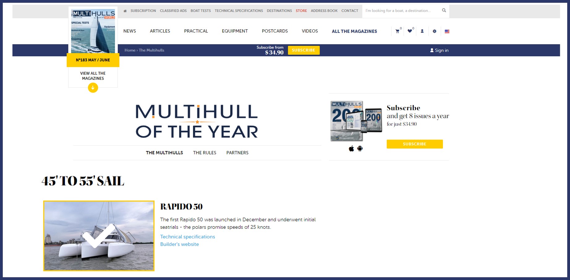 Multihulls World Magazine – Multihull of the Year 2022