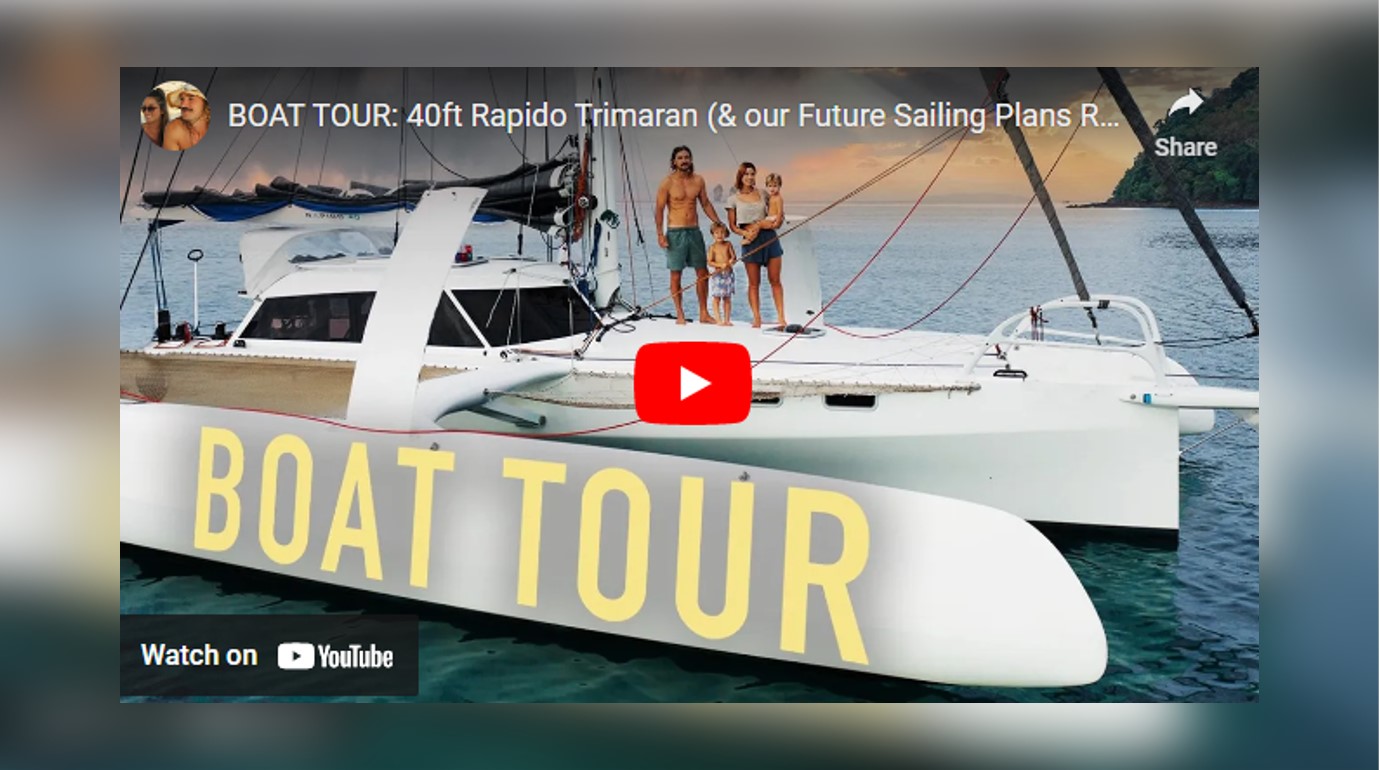 Sailing La Vagabonde’s video tour of the Rapido 40