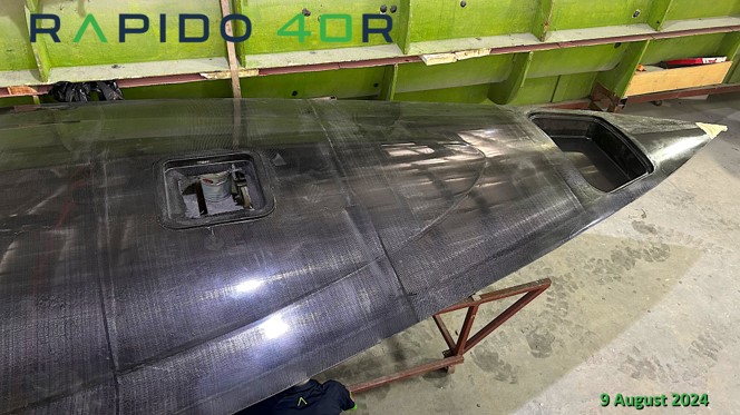 Rapido 40R Hull #001 is now under construction.