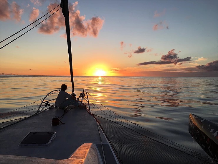 Rapido 60, Romanza, crossing the Tasman Sea from New Zealand to Australia, 2018 (by Jaz Knowles).