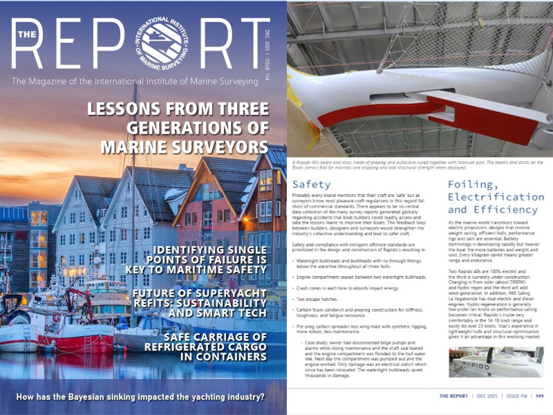 Institute of International Marine Surveying publishes article on Rapido's builder, Triac Composites.