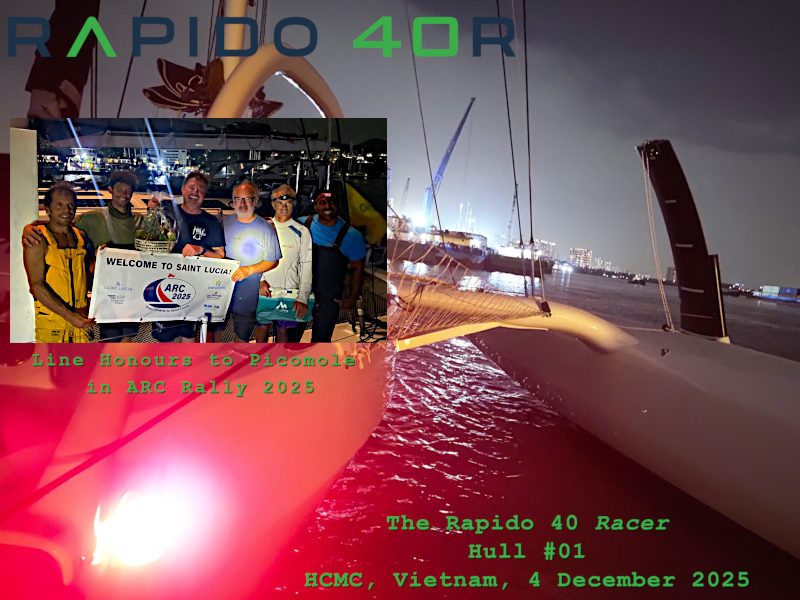 Line Honours to Picomole in ARC Rally 2025 and launch of new Rapido 40 Racer.
