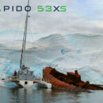 Rapido 53XS #01, Picomole, arrives in Antarctica, February 2026. Picomole is believed to be the first pleasure cruising trimaran to sail across the Drake Passage and cruise the Antarctic Peninsula.