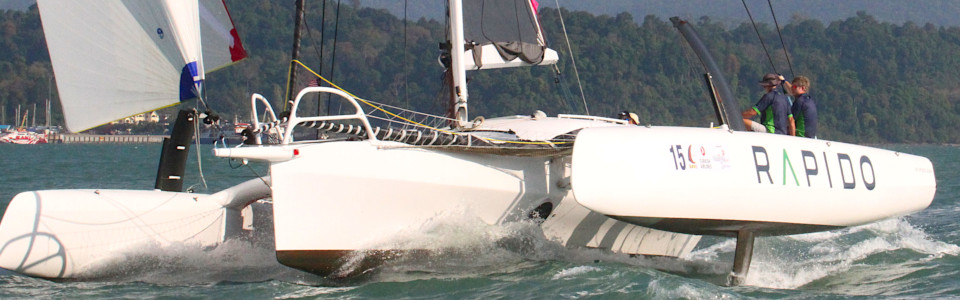Rapido 40 Racer, sailing trimaran