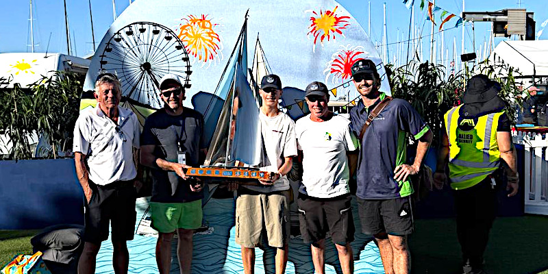 Ian Holten and crew after winning the Australian Multihull Championships 2026
