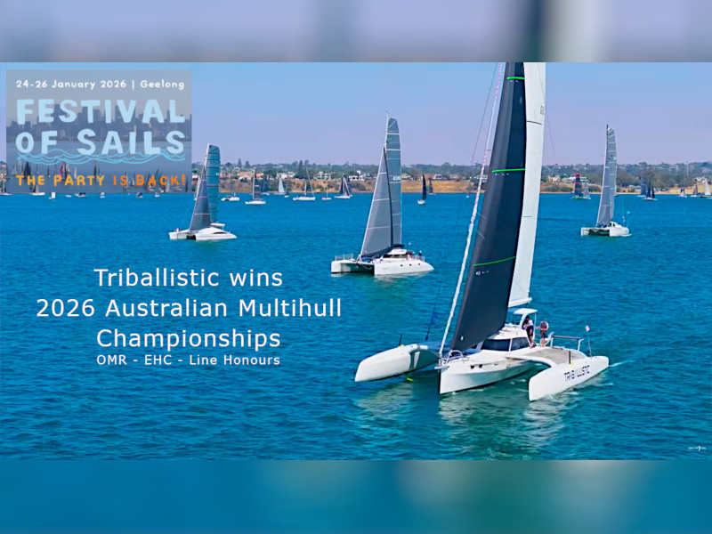 Rapido 50, Triballistic, wins Australian Multihull Championships 2026.