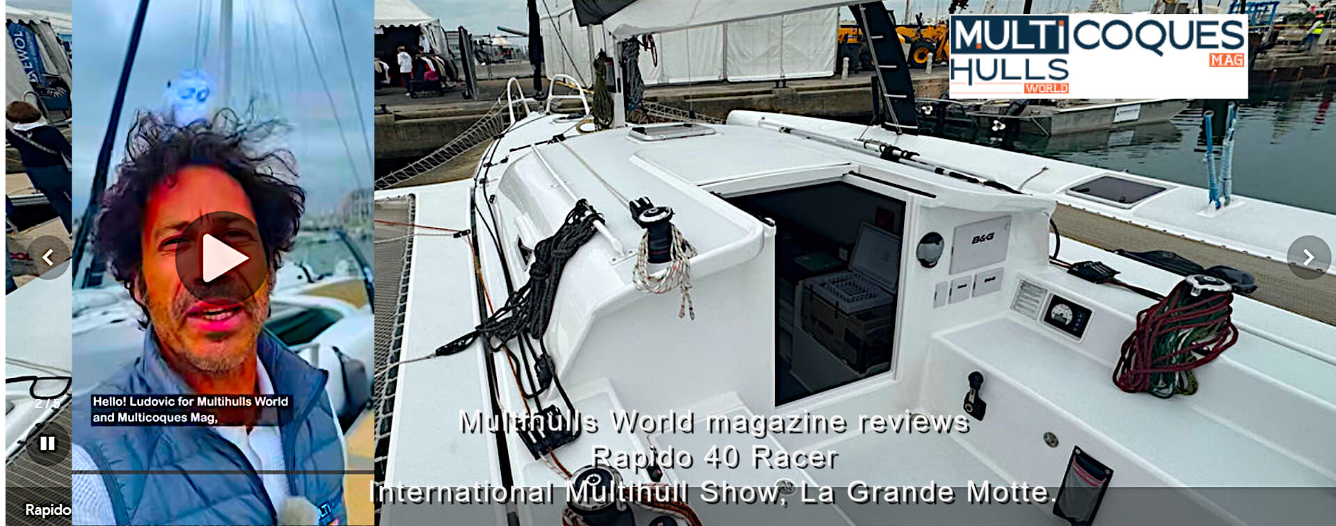 Rapido 40 Racer reviewed by Multihulls World magazine, La Grande Motte 2026