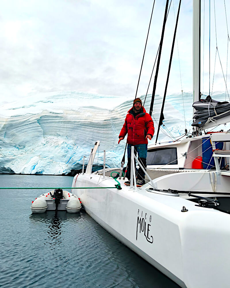 Rapido 53XS, sailing trimaran arrives in Antarctica.