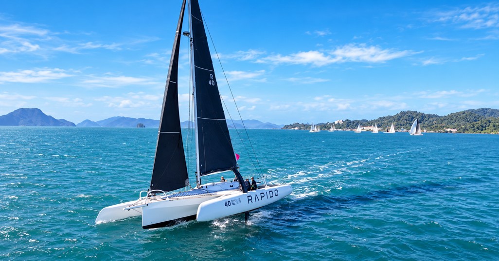 Rapido 40 Racer sailing at the Royal Langkawi International Regatta 2026